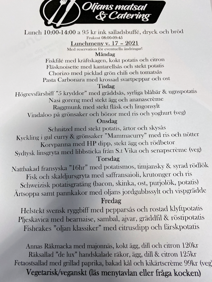 Menu Oljans Matsal & Catering-8