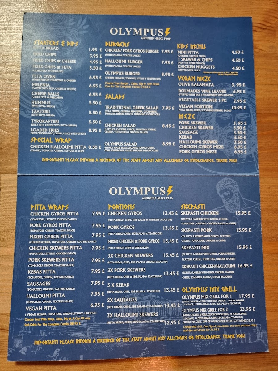 Menu Olympus-1