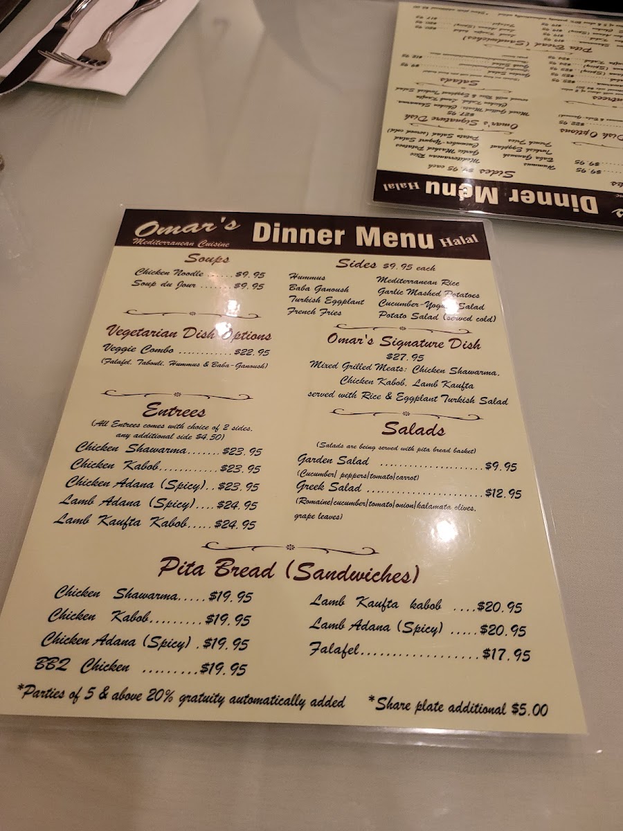 Menu Omars Mediterranean Cuisine-10
