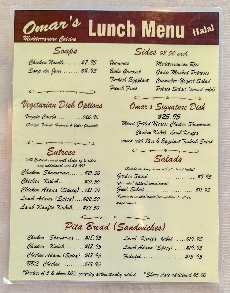 Menu Omars Mediterranean Cuisine-3