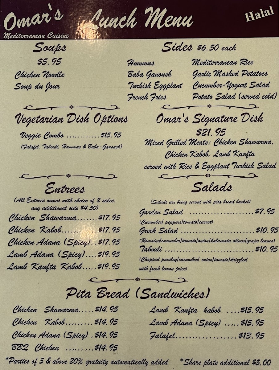 Menu Omars Mediterranean Cuisine-4