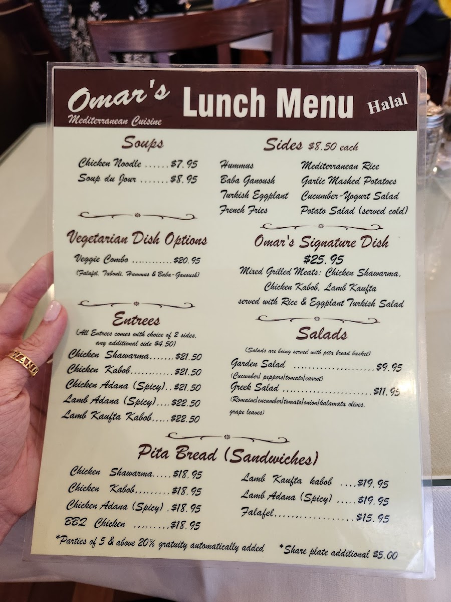 Menu Omars Mediterranean Cuisine-5