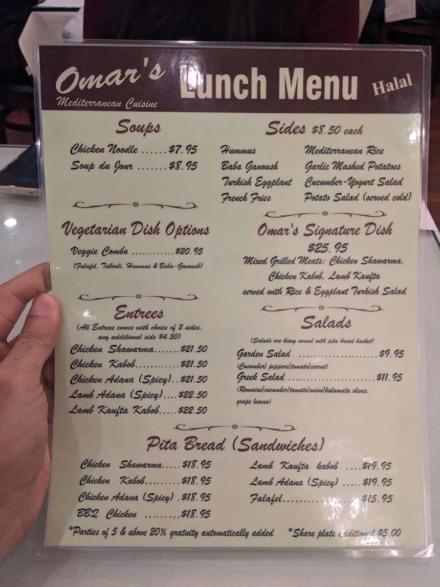 Menu Omars Mediterranean Cuisine-6
