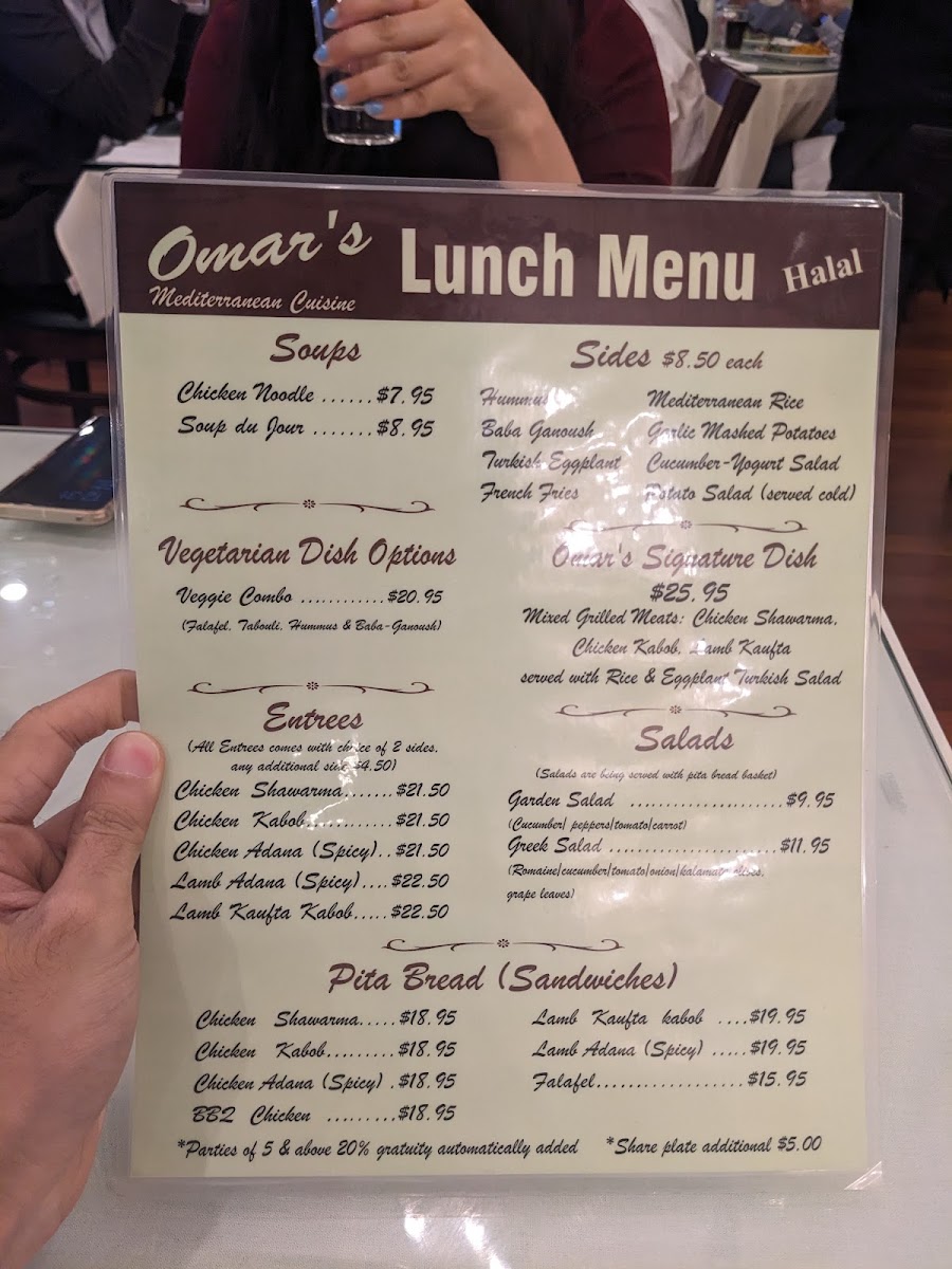 Menu Omars Mediterranean Cuisine-7