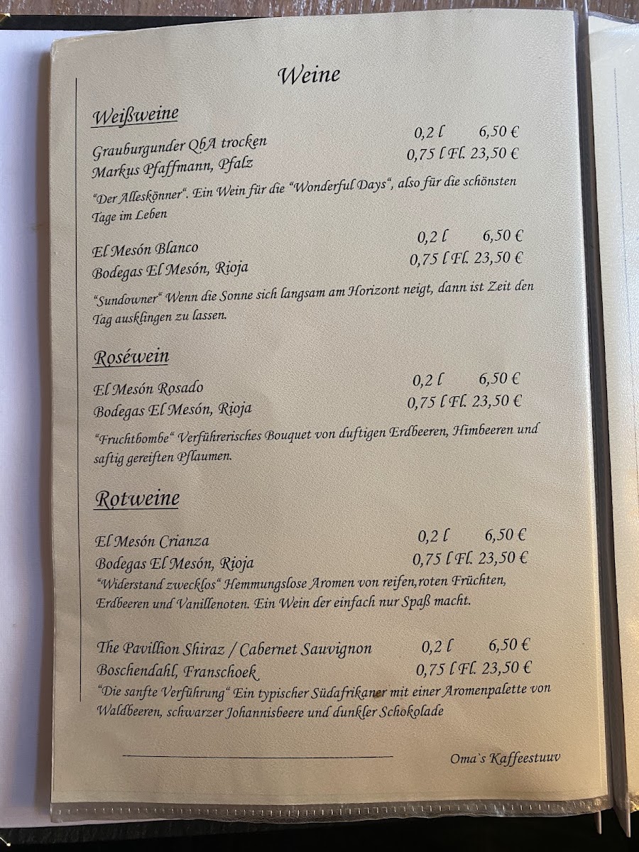 Menu Oma's Kaffeestuuv-2