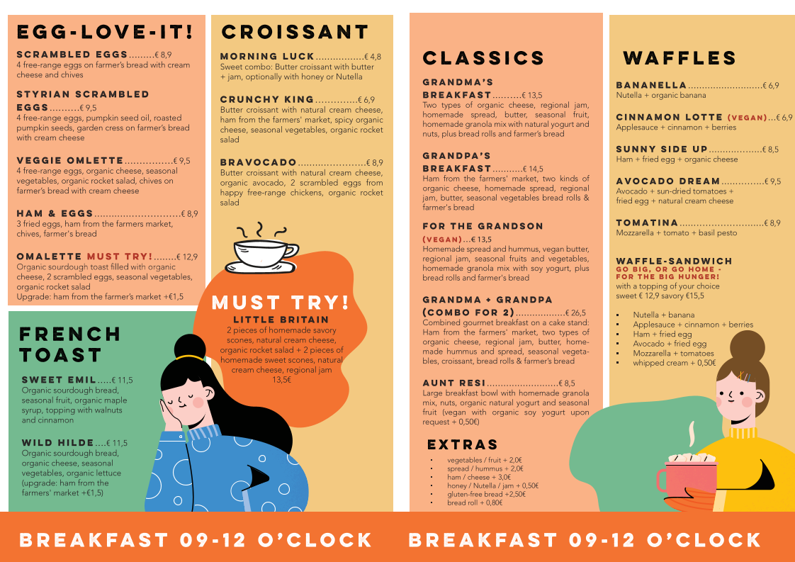 Menu Omas Teekanne Cafe - Brunch - Frühstück - Kuchen-1