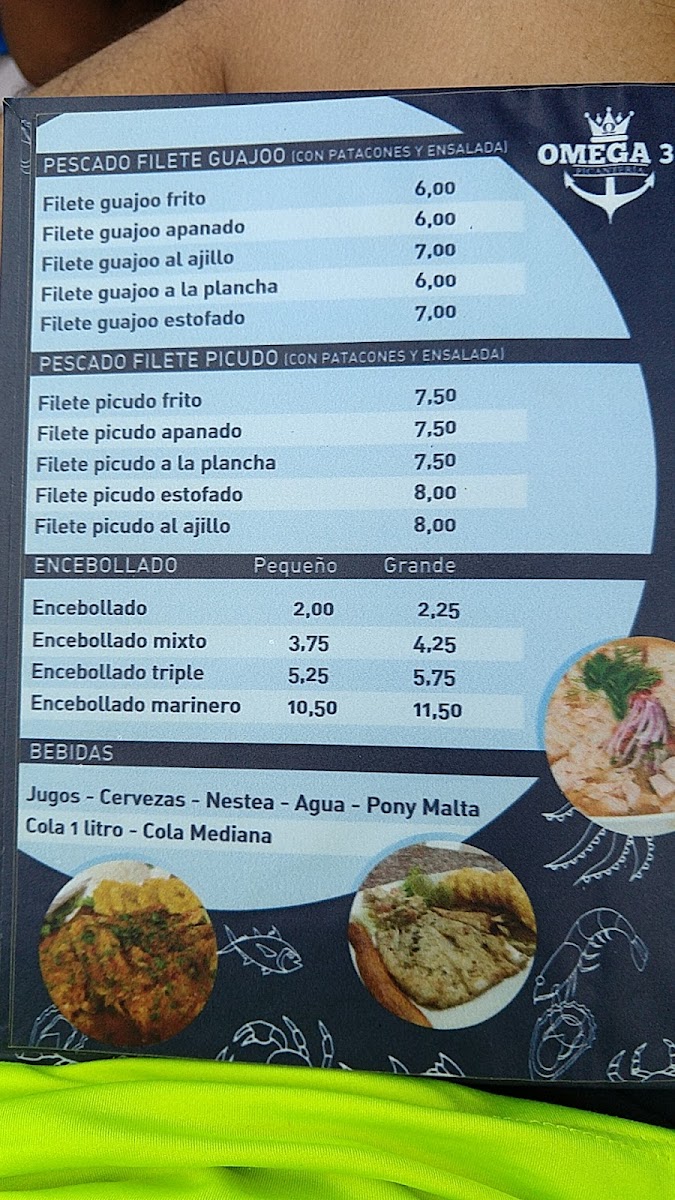 Menu Omega 3, Cevicheria-1