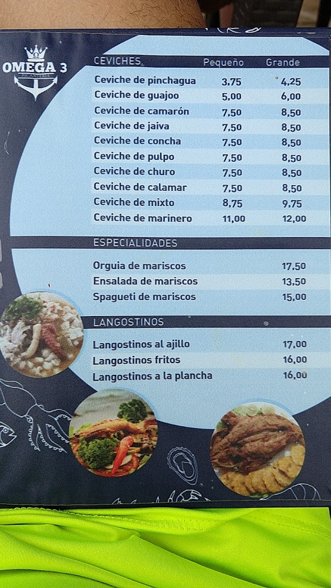 Menu Omega 3, Cevicheria-2