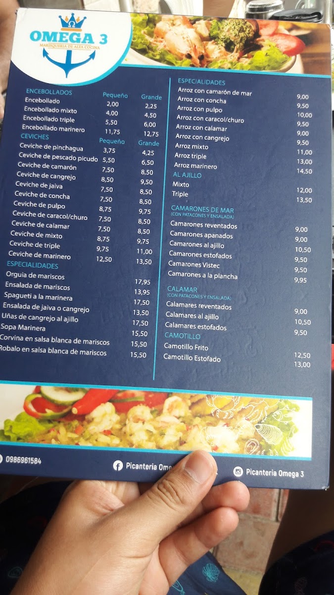 Menu Omega 3, Cevicheria-6