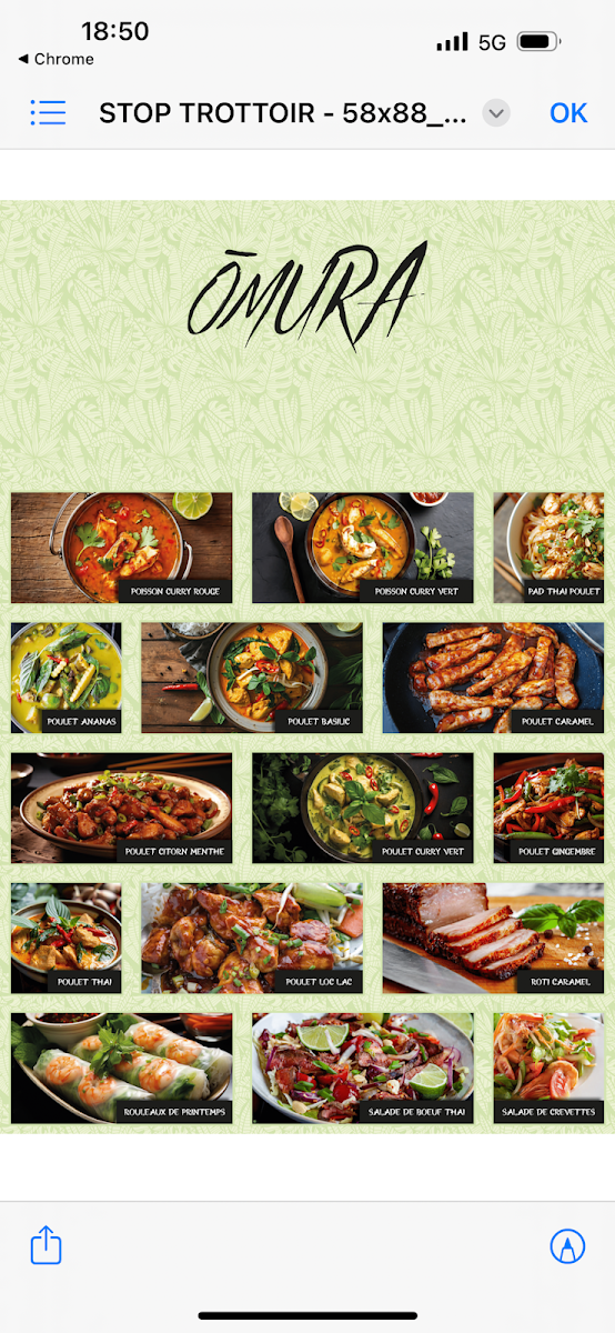 Menu Omura-9