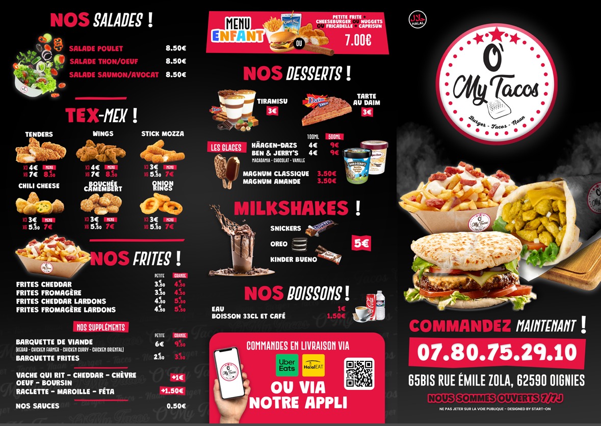 Menu O’My Tacos-1