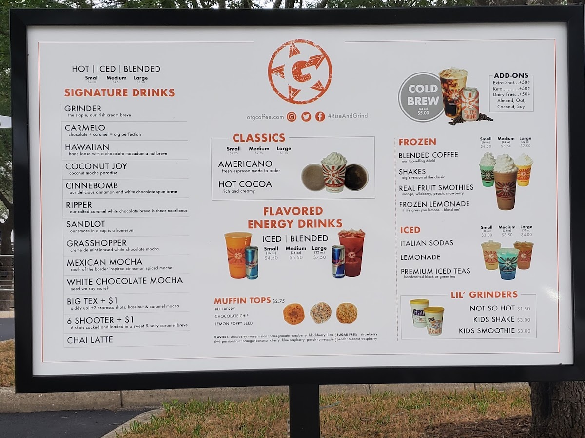 On The Grind Menu-1