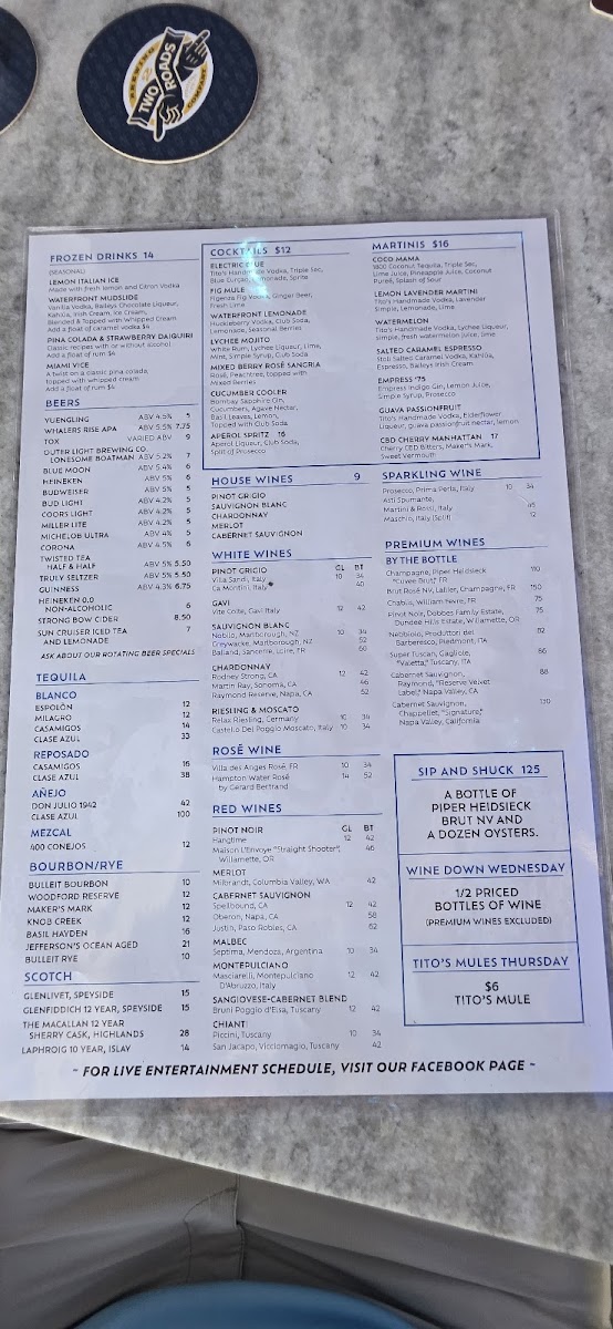 Menu On The Waterfront Restaurant-9