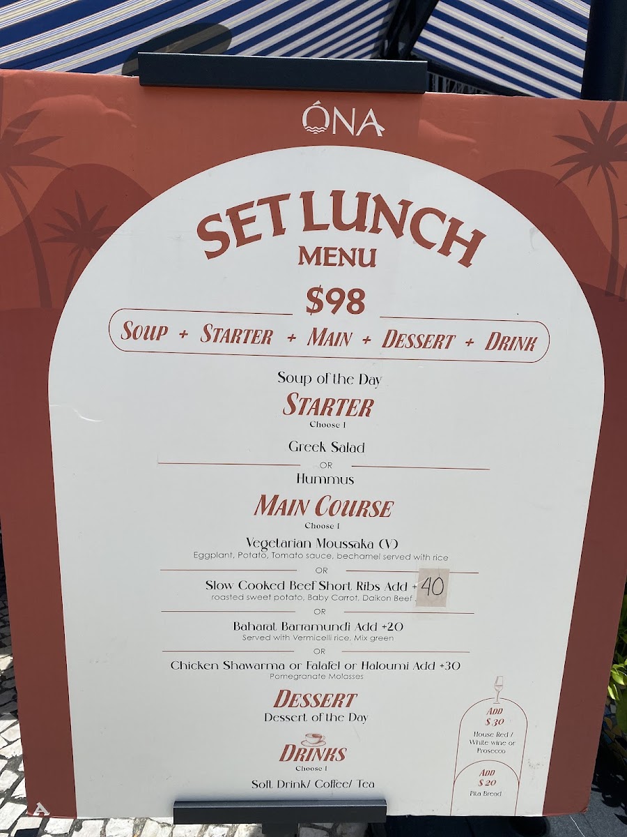 Menu Óna Mediterranean Restaurant & Bar-10