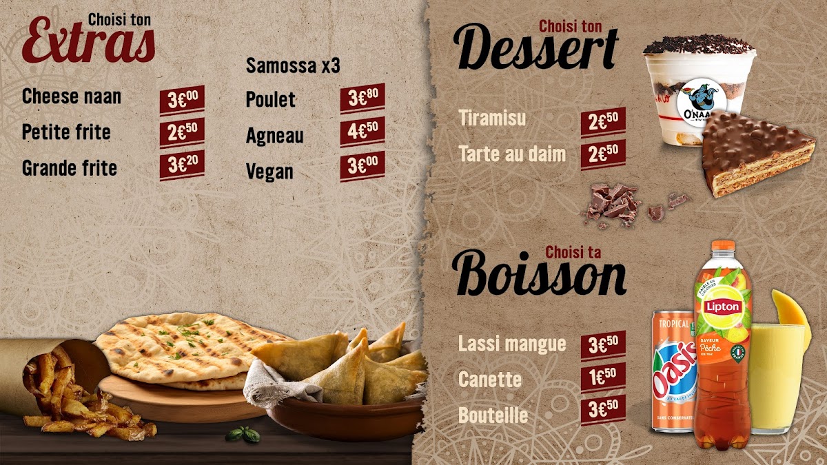 Menu O'naan Station-3
