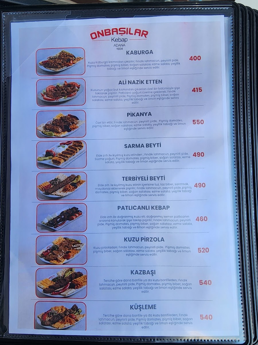Menu Onbasilar Kebap-9