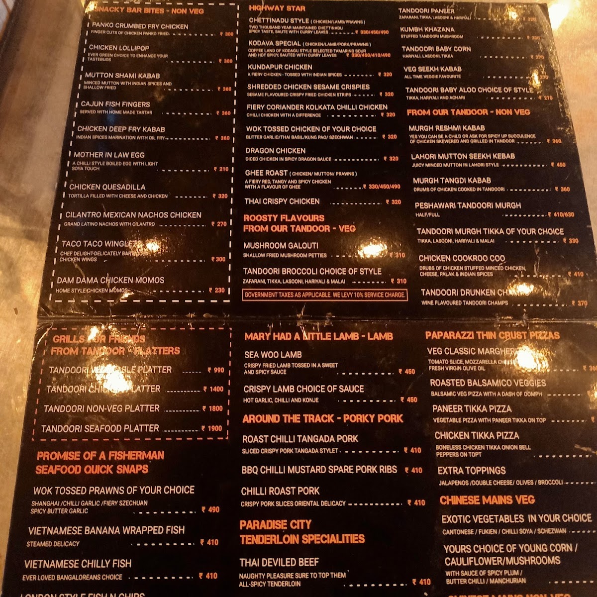 Menu One For The Road-2