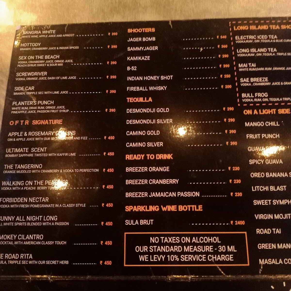 Menu One For The Road-3