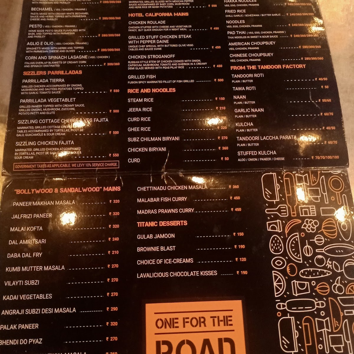 Menu One For The Road-7