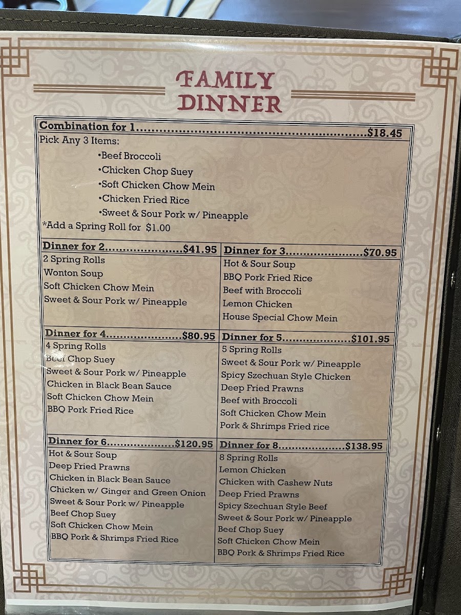 Menu One More Szechuan Chinese Cuisine一聚小館-9
