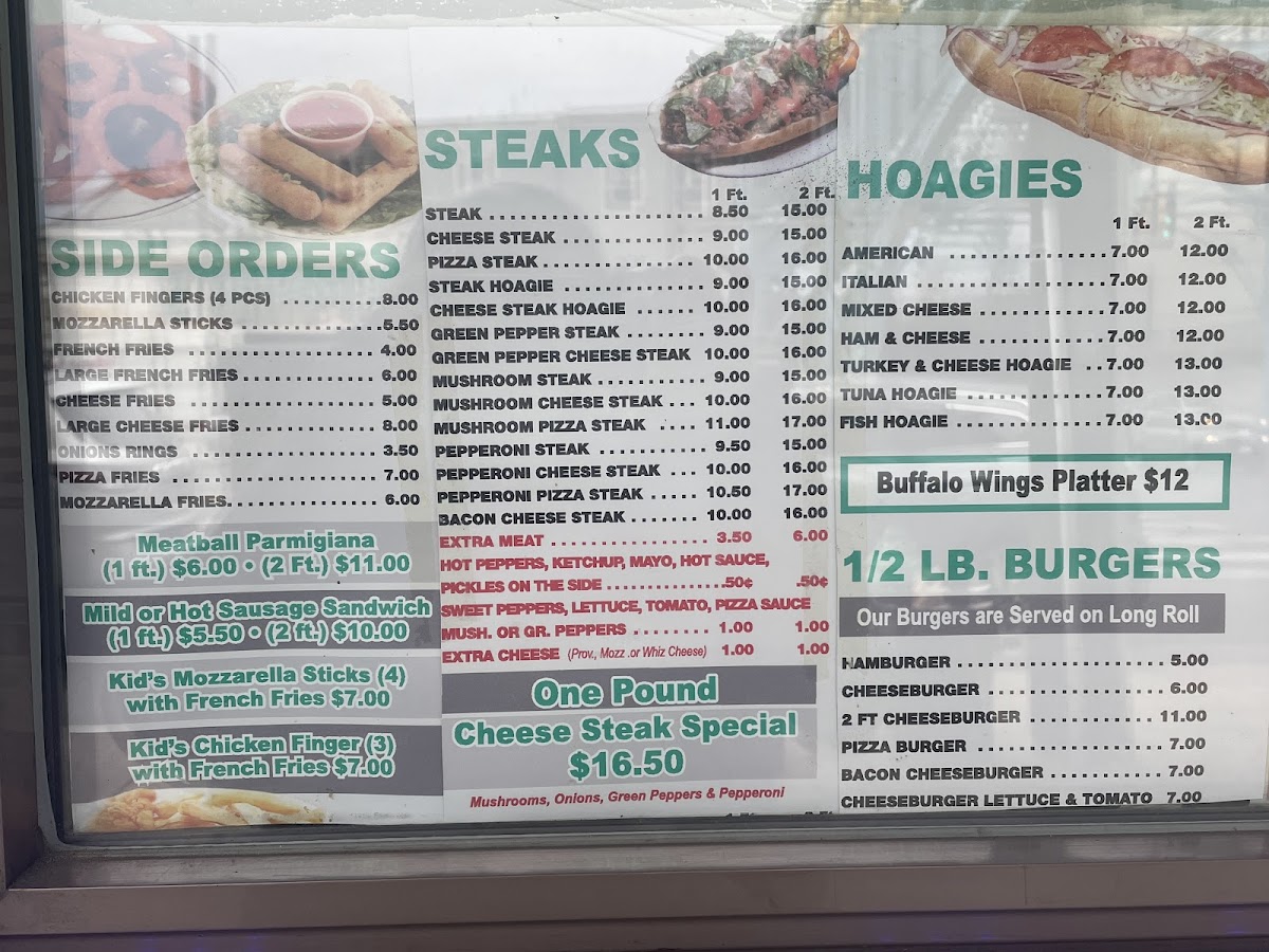 Menu One Pound Cheese Steak-3