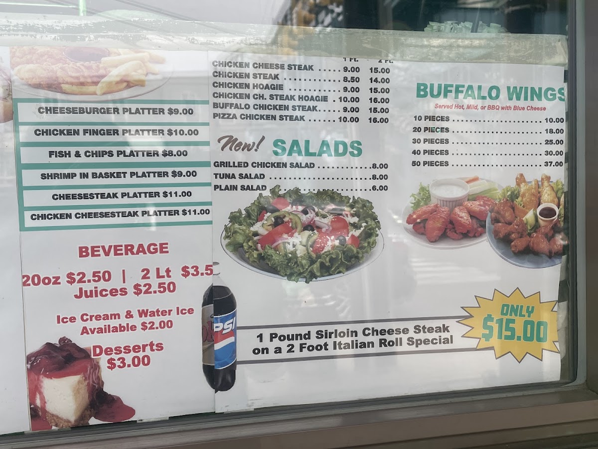 Menu One Pound Cheese Steak-4