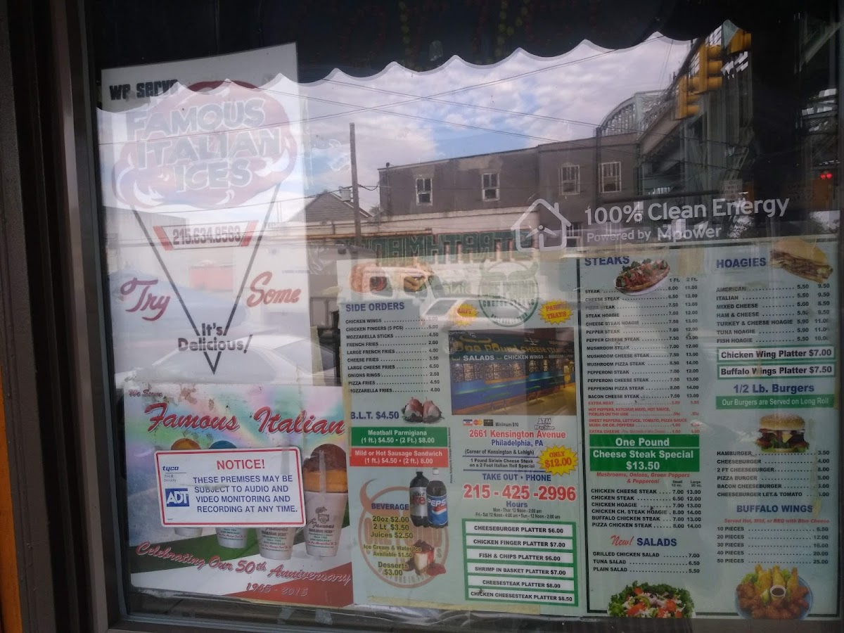 Menu One Pound Cheese Steak-6