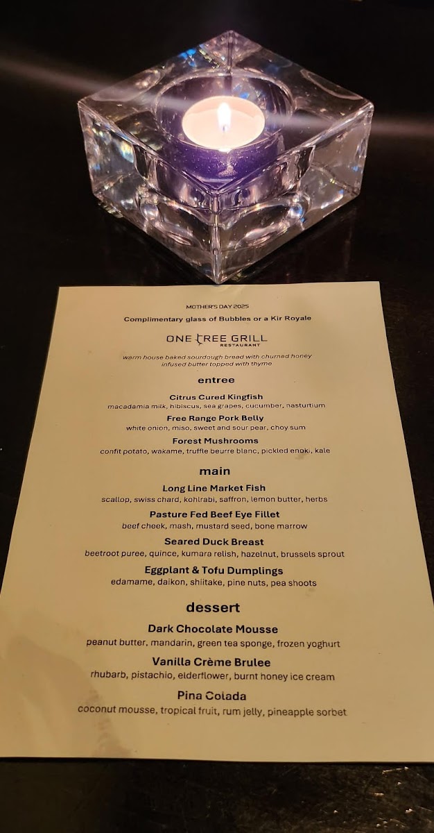 Menu One Tree Grill-1
