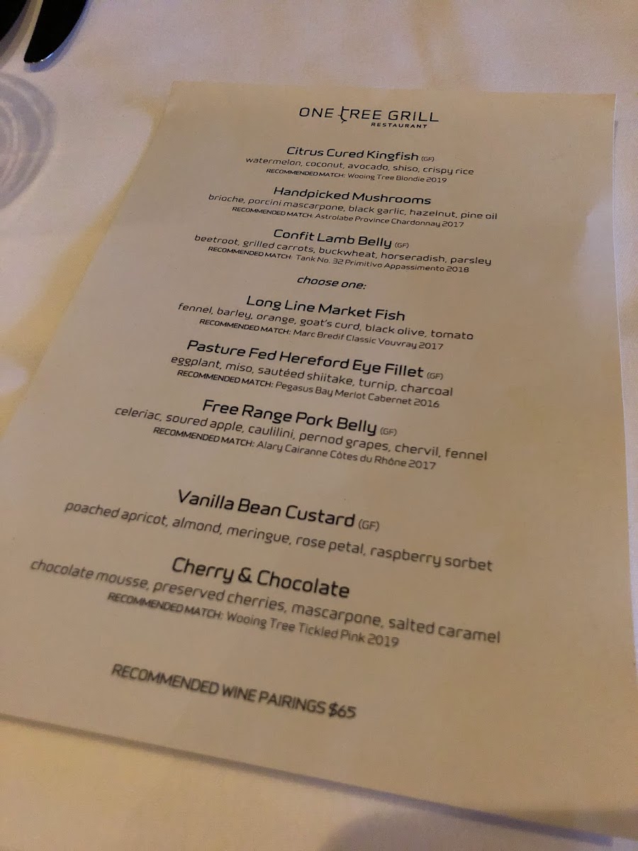Menu One Tree Grill-2