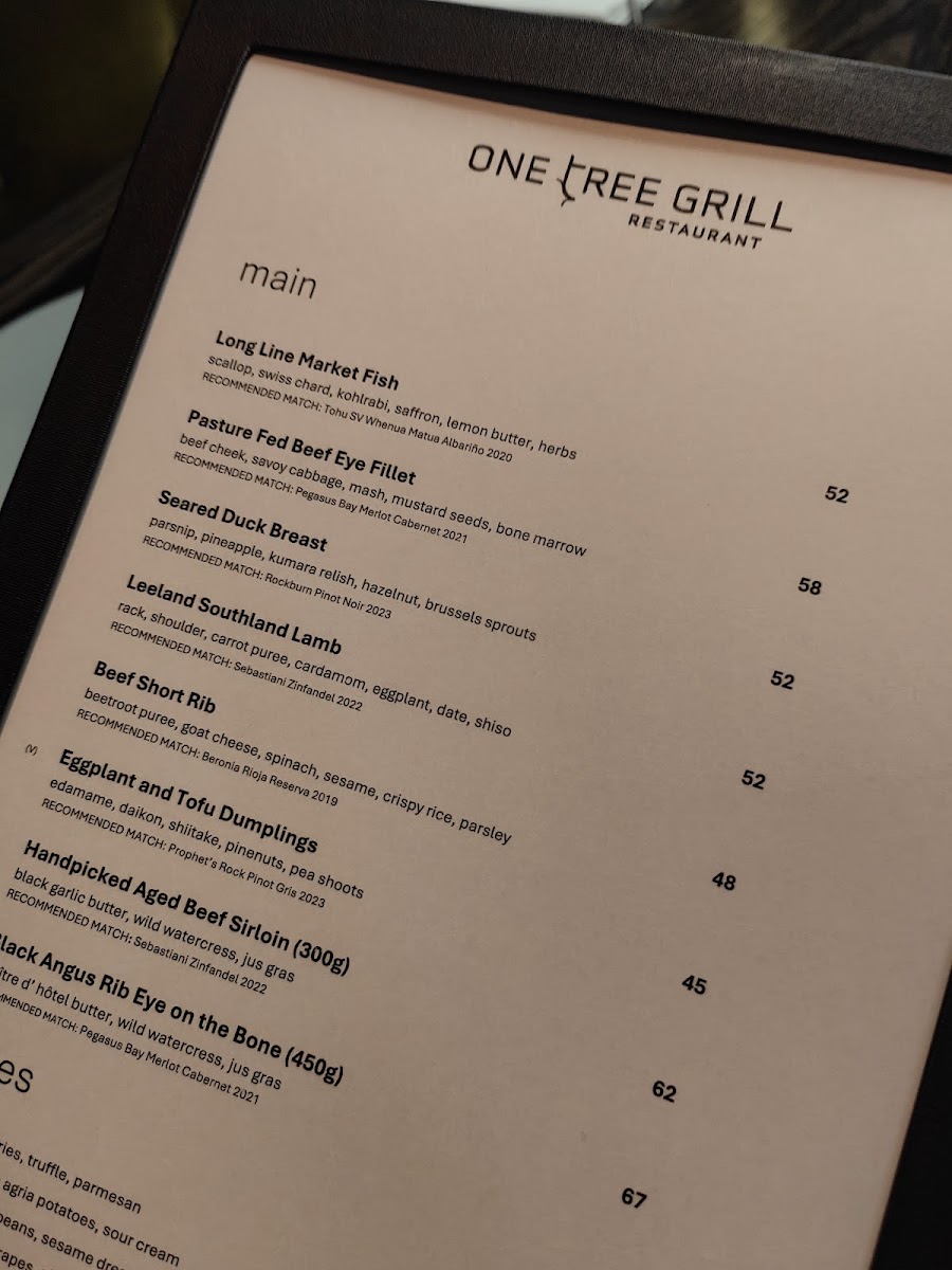 Menu One Tree Grill-5