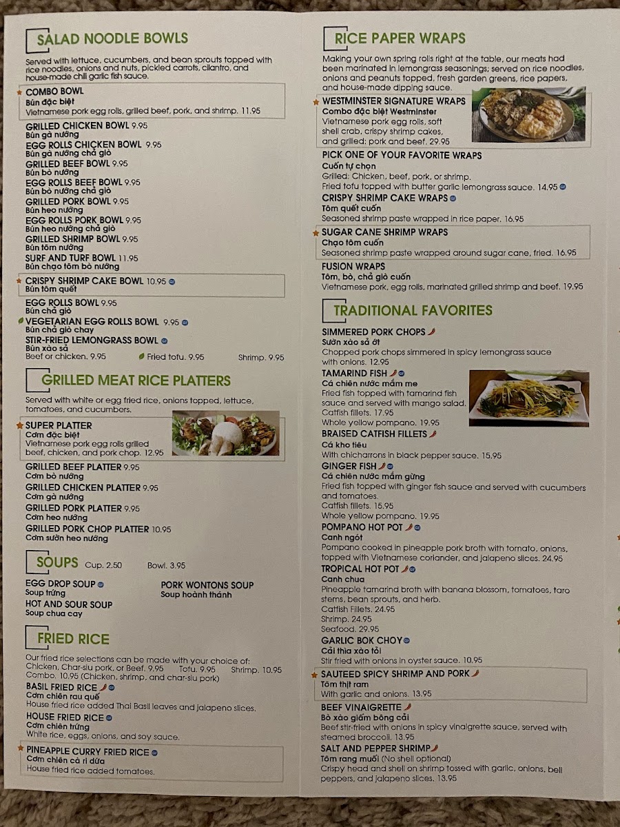 Menu One Vietnamese Restaurant-9