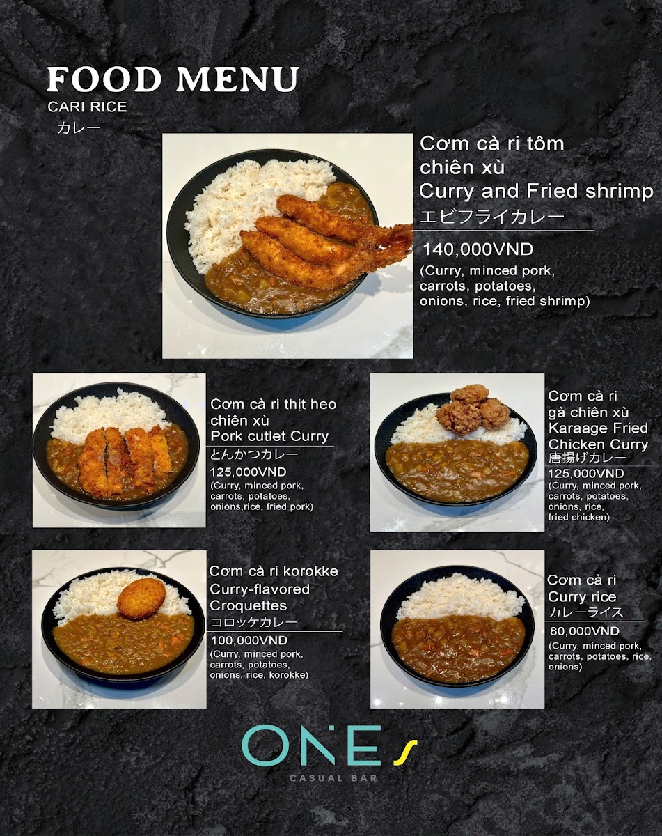 Menu Ones Casual Bar Japanese Restaurant-8