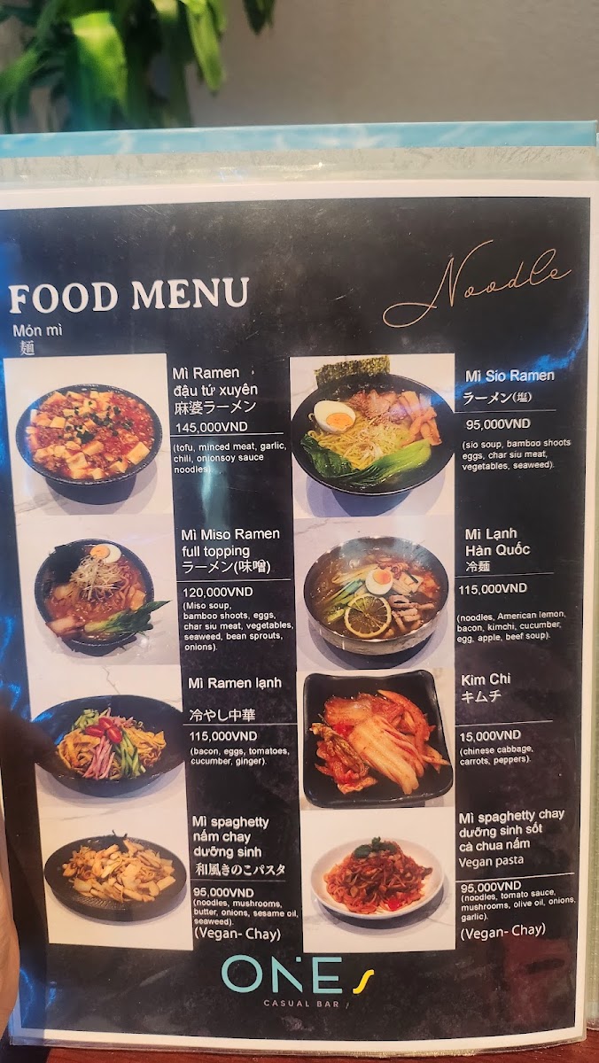 Menu Ones Casual Bar Japanese Restaurant-9
