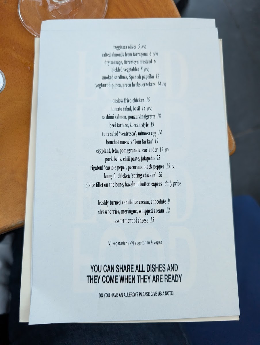 Menu Onslow-4