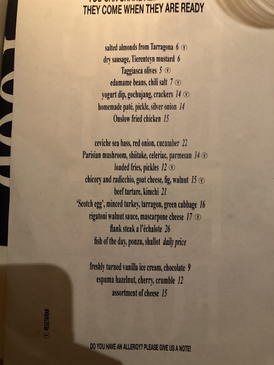 Menu Onslow-7