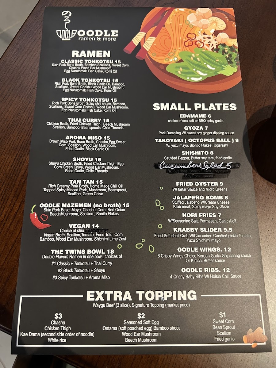 Menu Oodle-2