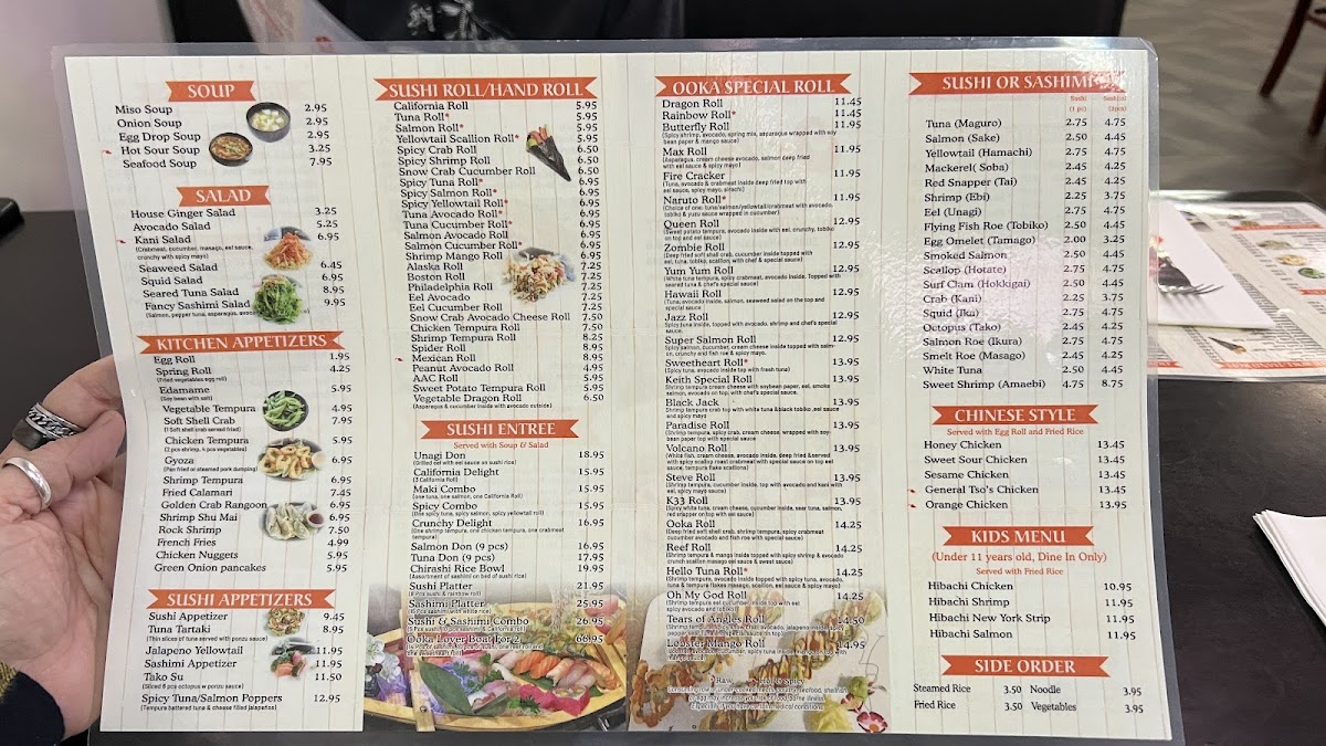 Menu Ooka Chinese & Japanese Restaurant-3