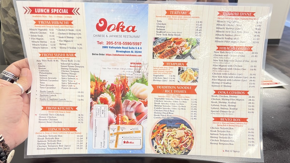 Menu Ooka Chinese & Japanese Restaurant-5