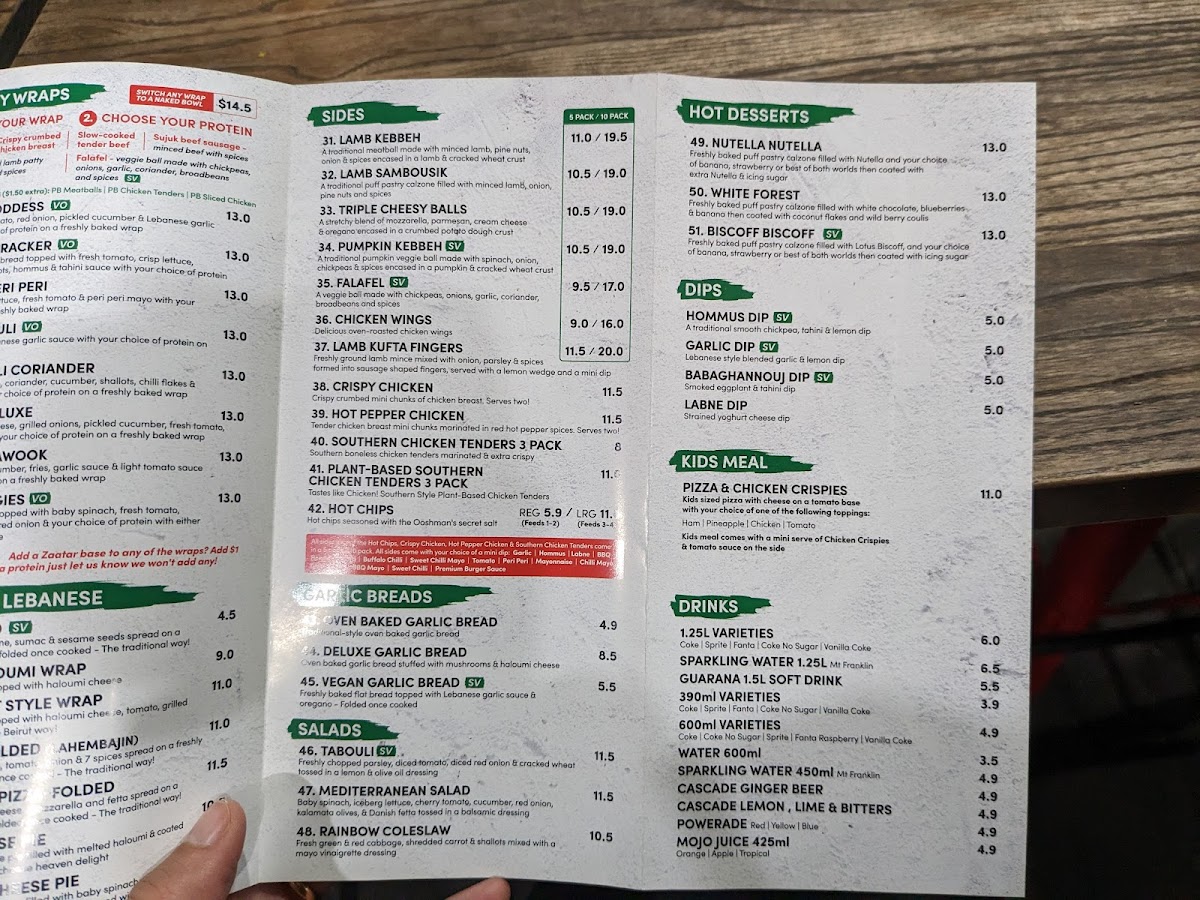 Menu Ooshman Randwick-7