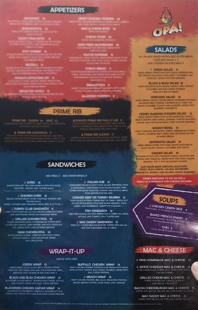 Menu Opa Food & Spirits-7
