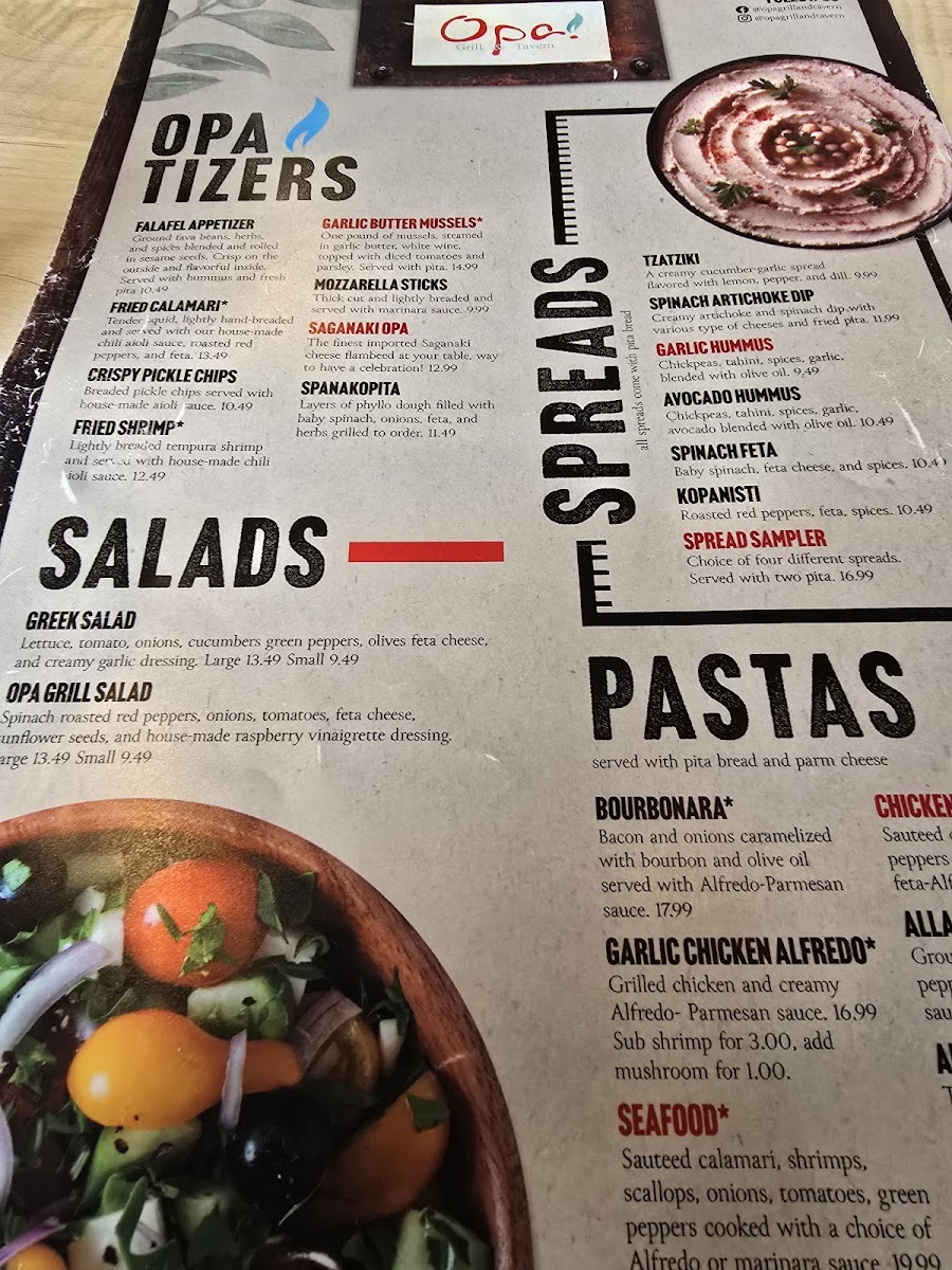 Menu Opa Grill & Tavern-9