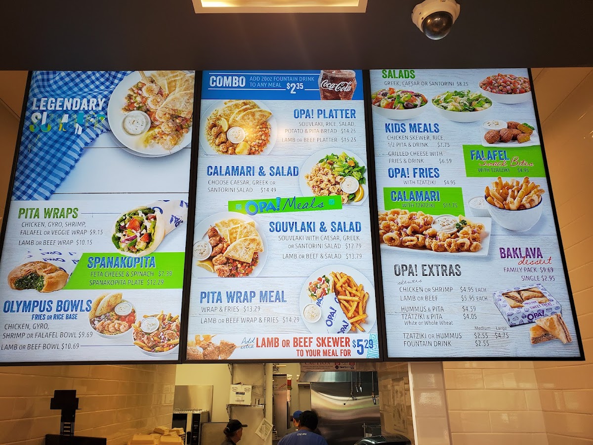 Menu Opa! Of Greece Clearwater Landing-2