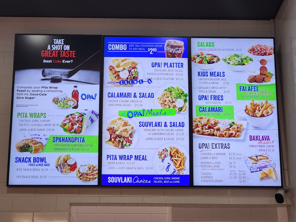 Menu Opa! Of Greece Coquitlam-1