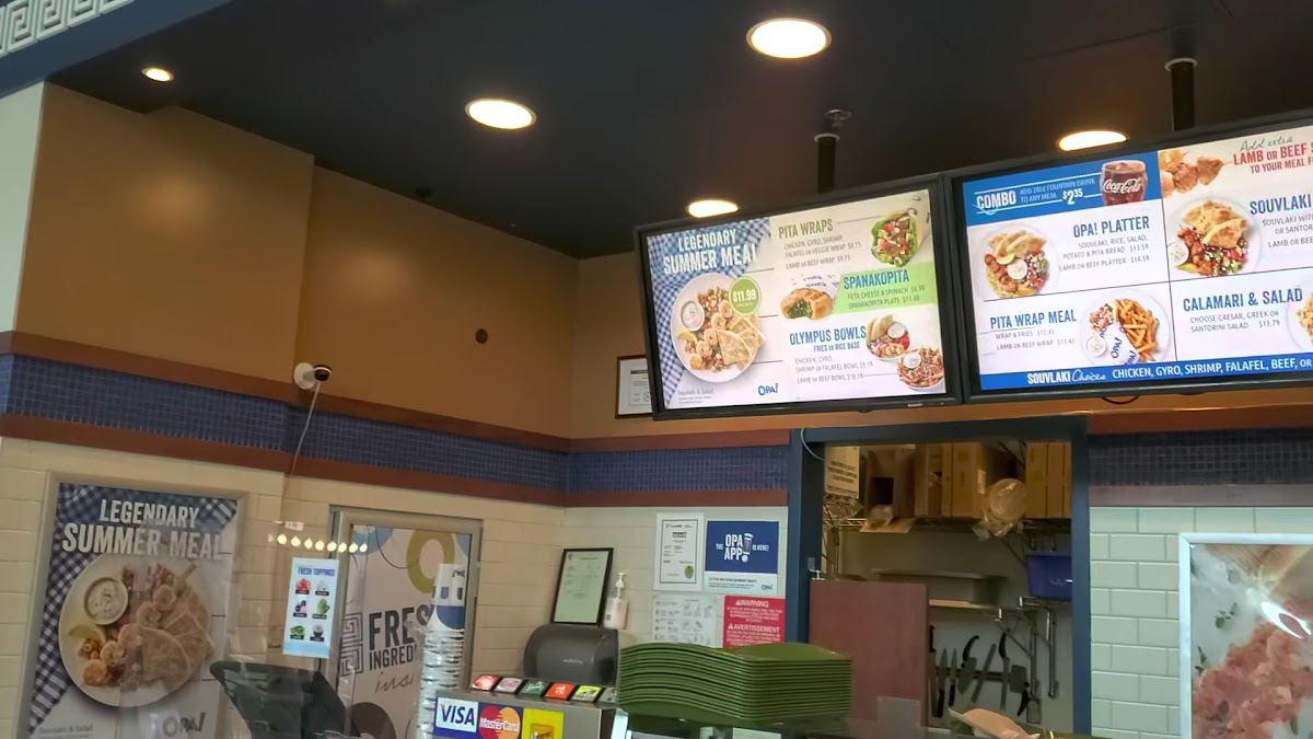 Menu Opa! Of Greece Willowbrook Mall-1