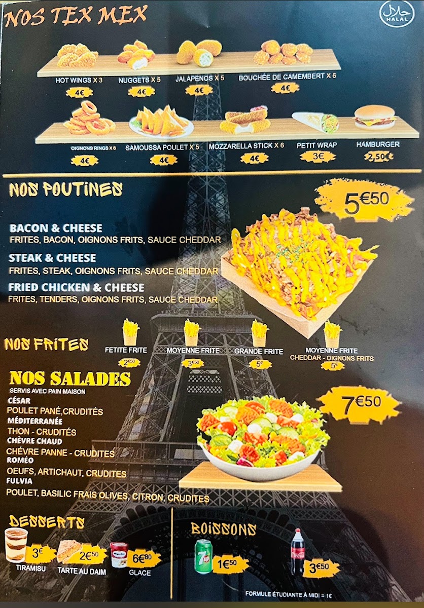 Menu O’Panama, Restaurant, Kebab, Tacos, Kebab Périgueux-5