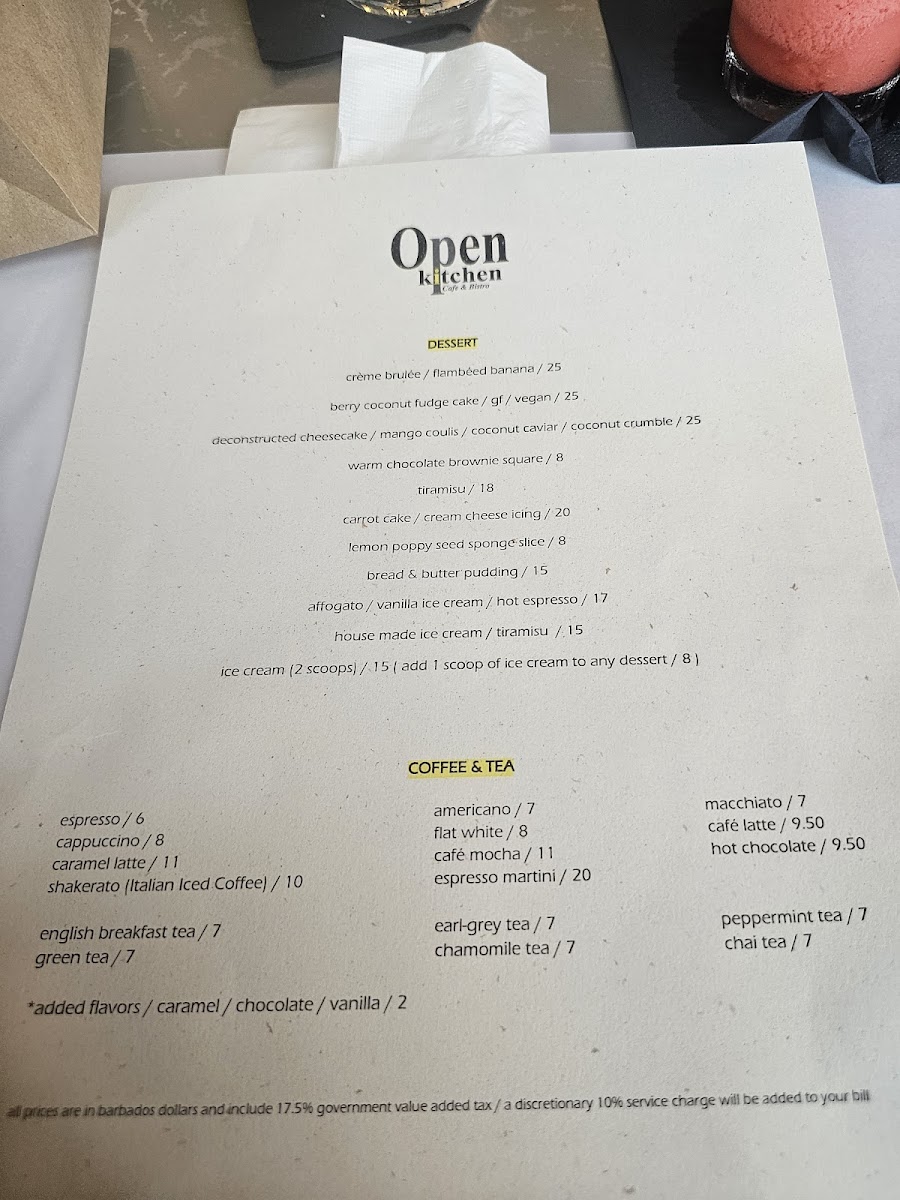 Menu Open Kitchen Cafe & Bistro-2