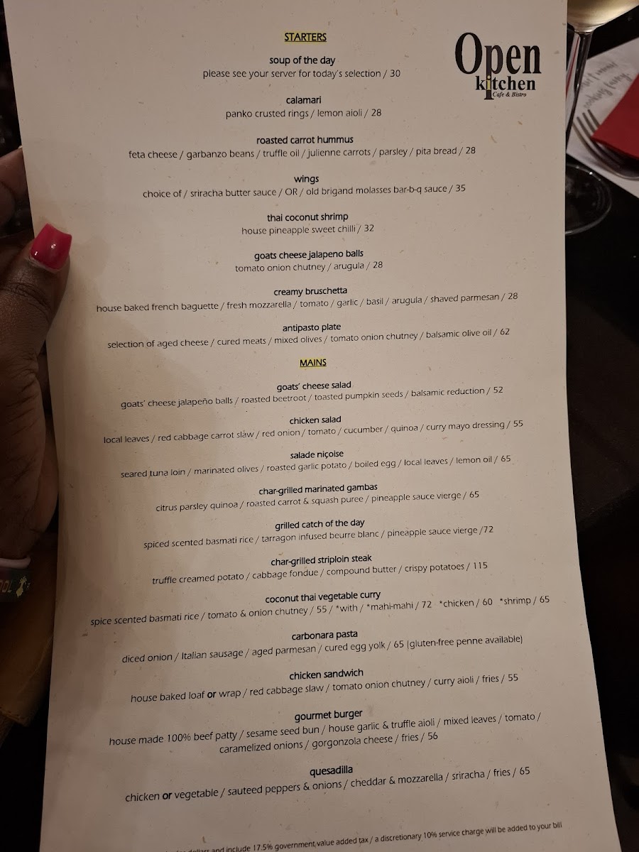 Menu Open Kitchen Cafe & Bistro-6