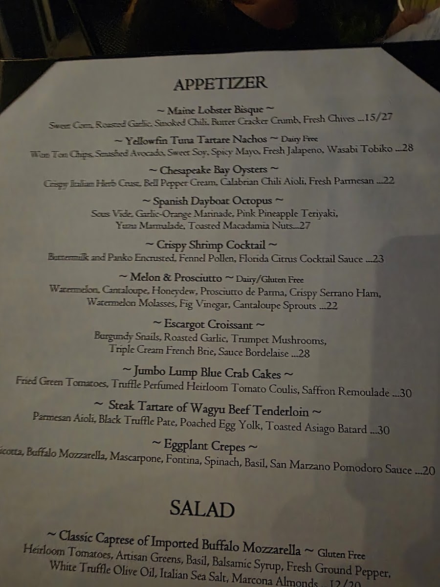 Menu Ophelia's On The Bay-2