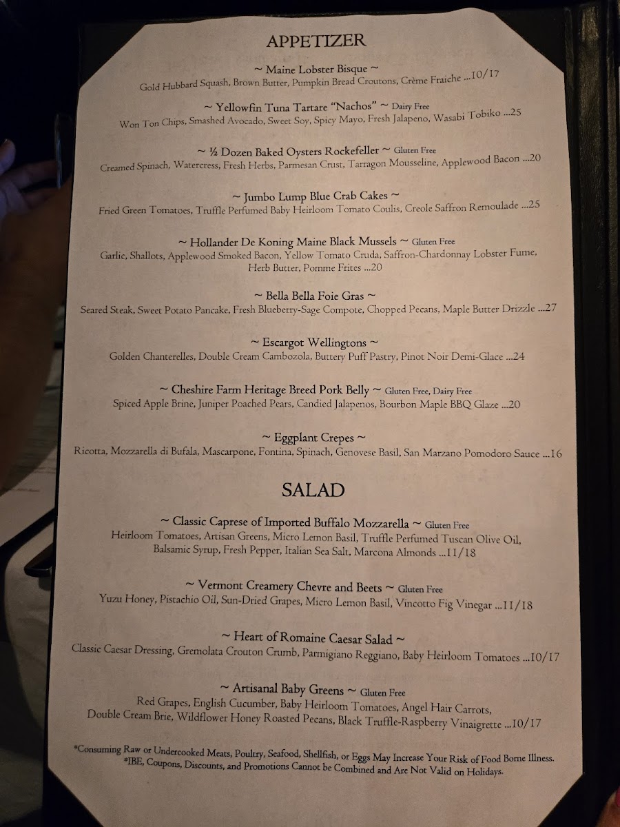 Menu Ophelia's On The Bay-5