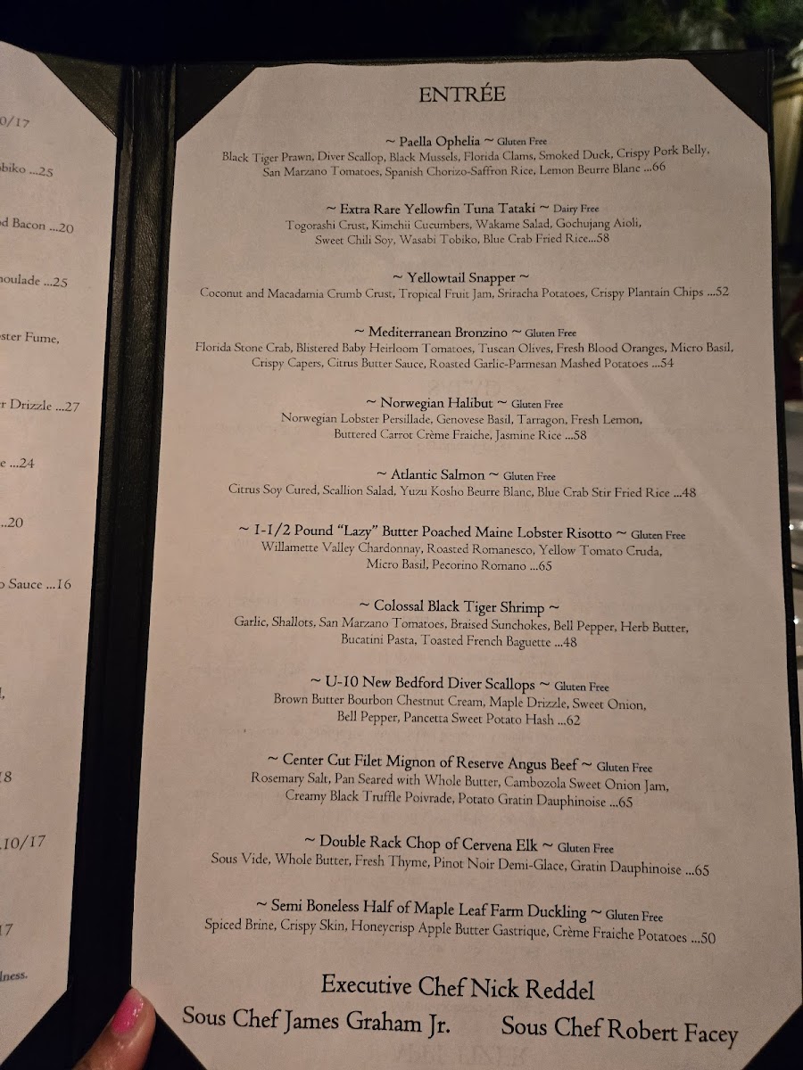 Menu Ophelia's On The Bay-6